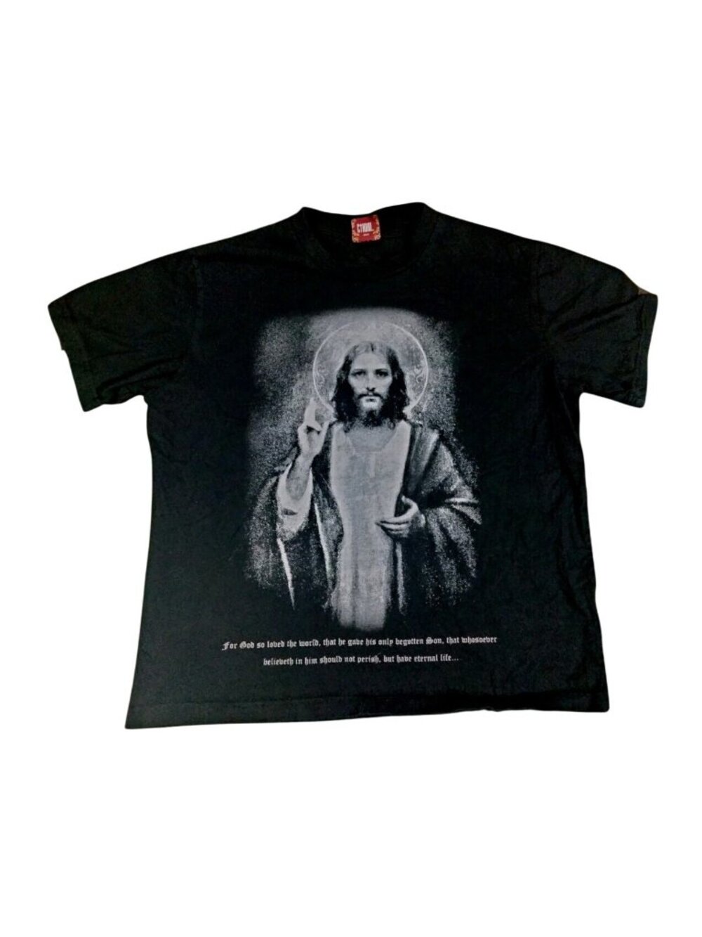 CTHDRL Eternal Life Short Sleeve Jesus Christian T-Shirt John 3:16 Men's Medium
